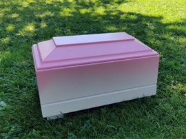 F&ouml;tensarg 30 cm rosa umbriert Sonderfarbe keine Lagerware